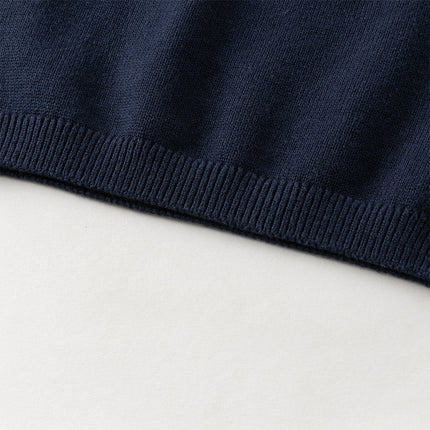 Toddler Girls Navy Blue Lace Turtle Comfortable Sweaters Tops