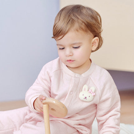 Baby Girls/Boys Yellow/pink Long-sleeved Soft Padded Rompers