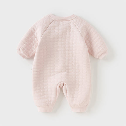 Baby Girls/Boys Yellow/pink Long-sleeved Soft Padded Rompers