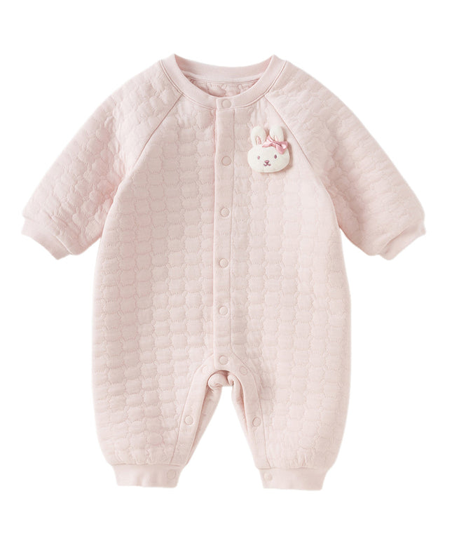 Baby Girls/Boys Yellow/pink Long-sleeved Soft Padded Rompers