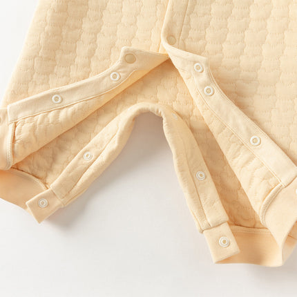 Baby Girls/Boys Yellow/pink Long-sleeved Soft Padded Rompers
