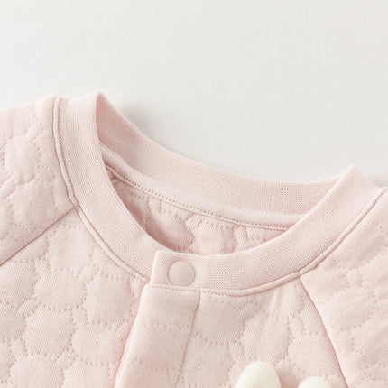 Baby Girls/Boys Yellow/pink Long-sleeved Soft Padded Rompers