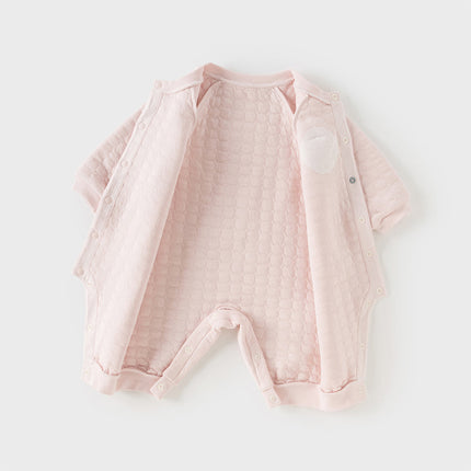 Baby Girls/Boys Charming Pink/Yellow Indoor Soft Rompers