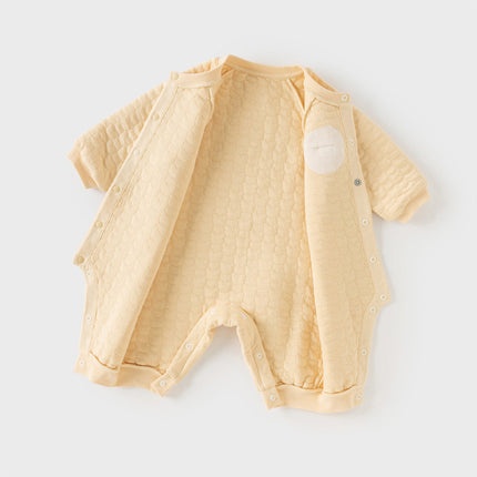 Baby Girls/Boys Charming Pink/Yellow Indoor Soft Rompers