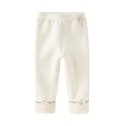 Toddler Girls Cozy Fleece-Lined Leggings Pants