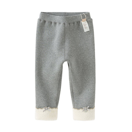 Toddler Girls Cozy Fleece-Lined Leggings Pants