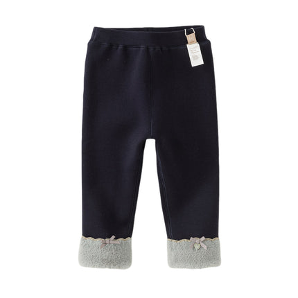 Toddler Girls Cozy Fleece-Lined Leggings Pants