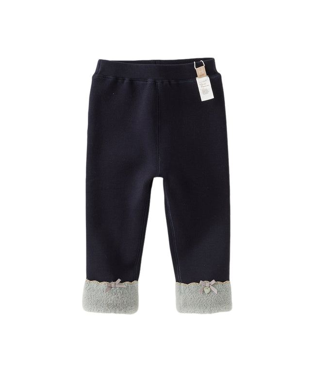 Toddler Girls Cozy Fleece-Lined Leggings Pants