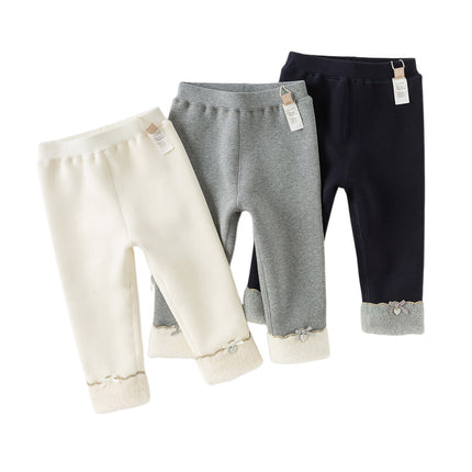 Toddler Girls Cozy Fleece-Lined Leggings Pants