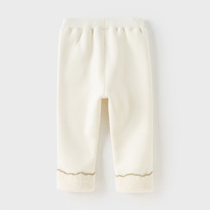 Toddler Girls Cozy Fleece-Lined Leggings Pants
