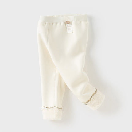 Toddler Girls Cozy Fleece-Lined Leggings Pants