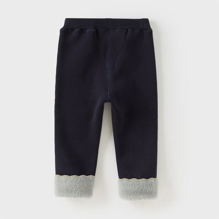 Toddler Girls Cozy Fleece-Lined Leggings Pants