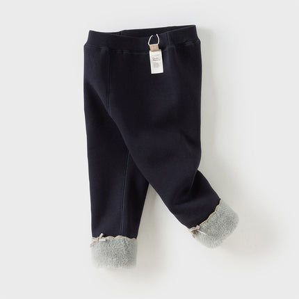 Toddler Girls Cozy Fleece-Lined Leggings Pants