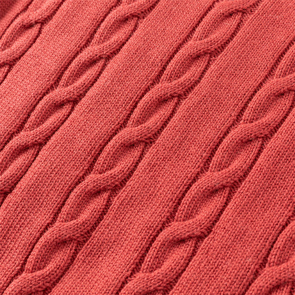 Kids Girls/Boys Versatile Beige/Red Pullover Sweaters