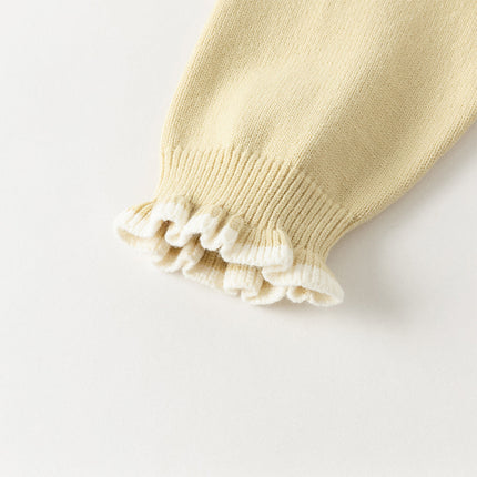 Kids Girls Versatile Warm Turtle-neck Pullover Sweaters