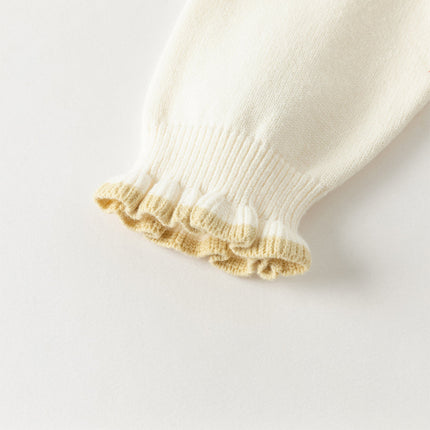 Kids Girls Versatile Warm Turtle-neck Pullover Sweaters