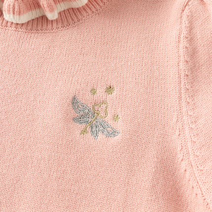 Kids Girls Versatile Warm Turtle-neck Pullover Sweaters