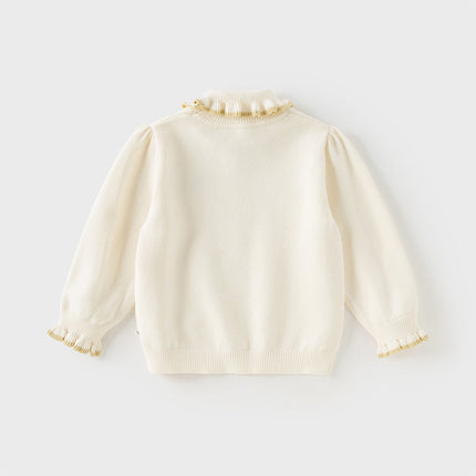 Kids Girls Versatile Warm Turtle-neck Pullover Sweaters