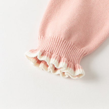 Kids Girls Versatile Warm Turtle-neck Pullover Sweaters