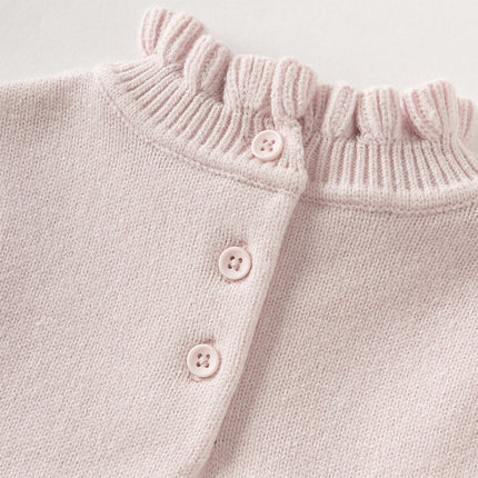 Toddler Girls Elegant Pink Turtle Long-sleeved A-line Party Mesh Dress