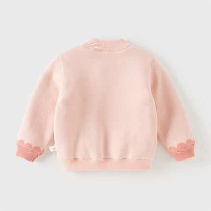 Toddler Girls/Boys Festival Red/Pink Turtle Cozy Plush-lined Sweaters Tops