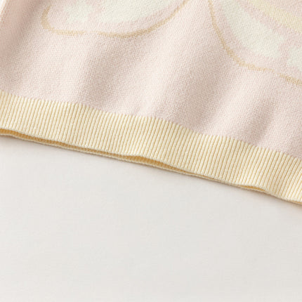 Toddler Girls Sweet Pink Long-sleeved Turtle Pullover Sweaters Tops