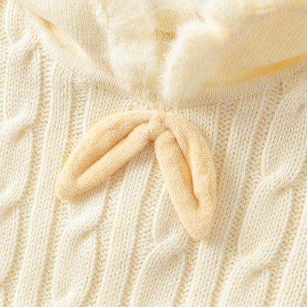 Kids Girls Lovely Beige/Purple Padded Sweaters