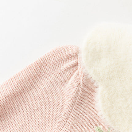 Toddler Girls Versatile Stylish Sweet Pink Soft Sweaters Tops