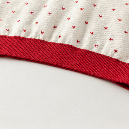 Toddler Girls Elegance Beige Pullover Knit Sweater Tops