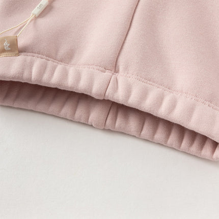 Toddler Girls Versatile Candy Pink/Grey Soft Plush-lined Leggings Pants