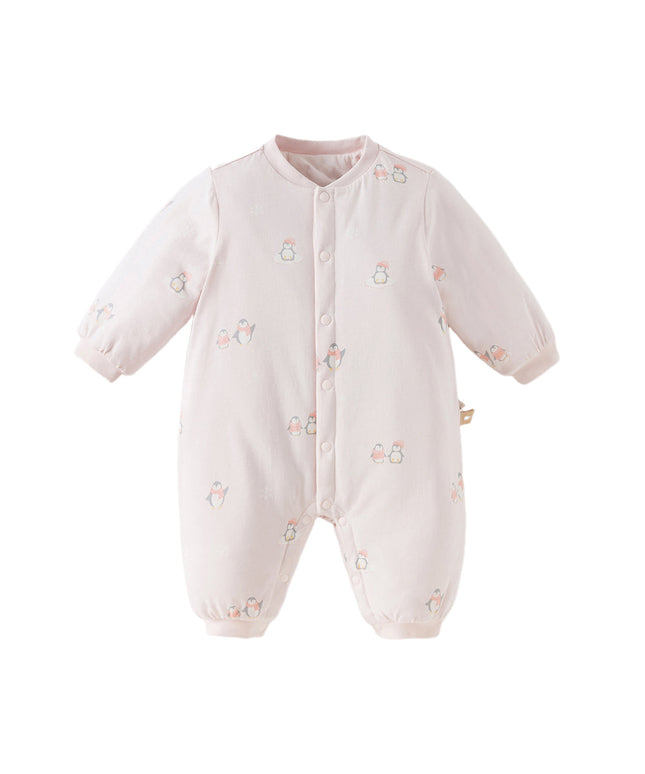 Baby Girls/Boys Cute Print Indoor Warm Padded Rompers