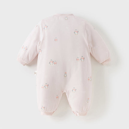Baby Girls/Boys Cute Print Indoor Warm Padded Rompers