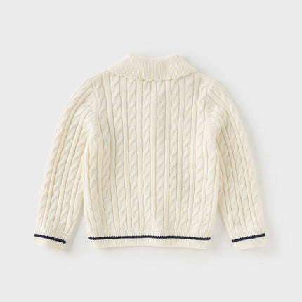 Kids Girls Soft Pullover Long Sleeve Sweater Tops