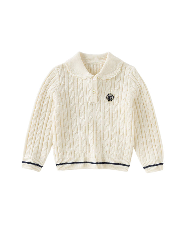 Kids Girls Soft Pullover Long Sleeve Sweater Tops