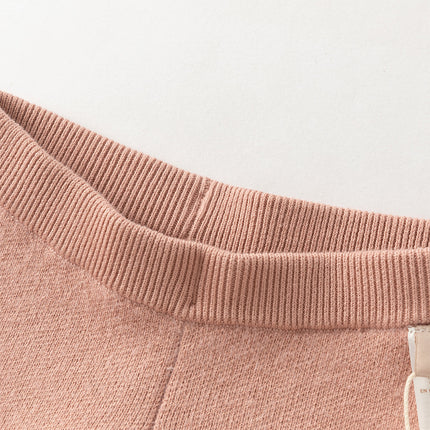 Toddler Girls Sweet Pink/Grey Slim Soft Plush-lined Leggings