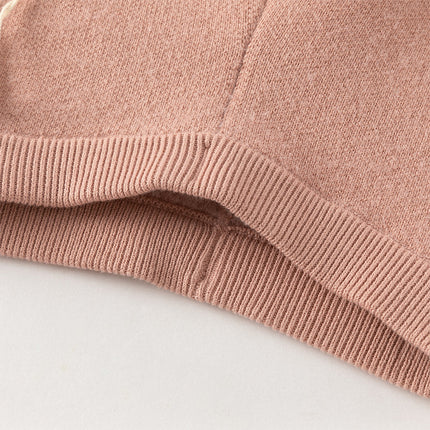 Toddler Girls Sweet Pink/Grey Slim Soft Plush-lined Leggings