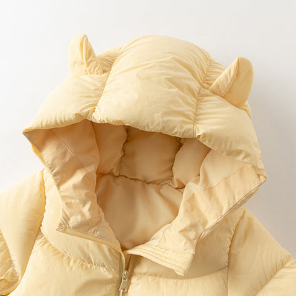 Baby Girls/Boys Winter Stylish Windproof Hooded Cozy Down Rompers
