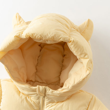 Baby Girls/Boys Winter Stylish Windproof Hooded Cozy Down Rompers