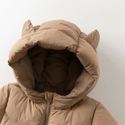 Baby Girls/Boys Winter Stylish Windproof Hooded Cozy Down Rompers