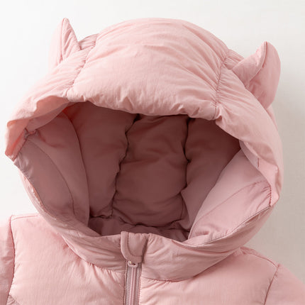 Baby Girls/Boys Winter Stylish Windproof Hooded Cozy Down Rompers