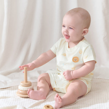 Baby Girls/Boys Summer Playul Prints Comfotable Cotton Indoor Rompers