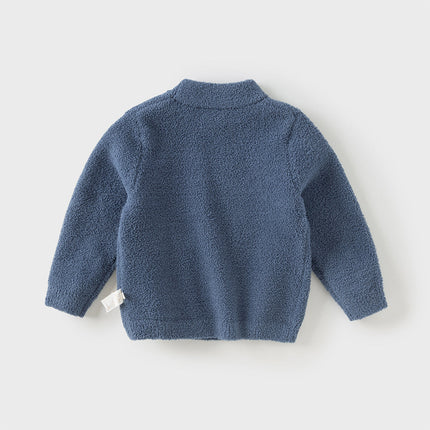 Toddler Girls/Boys Playful Delicate Jacquard Chenille Sweater Tops