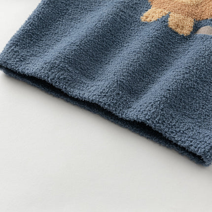 Toddler Girls/Boys Playful Delicate Jacquard Chenille Sweater Tops