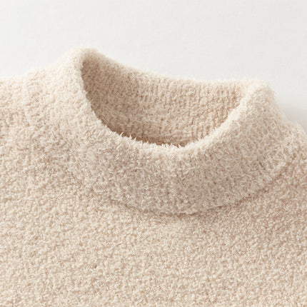 Toddler Girls/Boys Playful Delicate Jacquard Chenille Sweater Tops