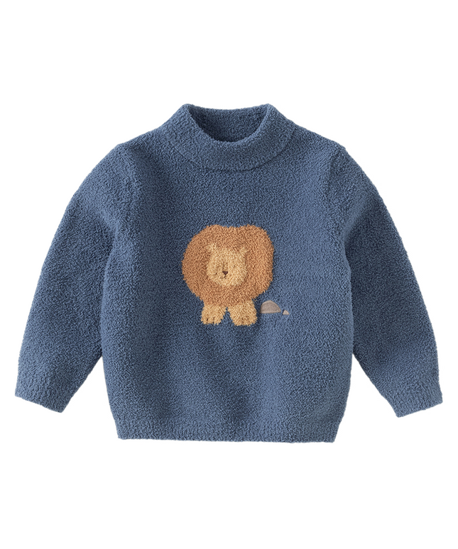 Toddler Girls/Boys Playful Delicate Jacquard Chenille Sweater Tops