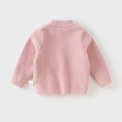 Toddler Girls/Boys Playful Delicate Jacquard Chenille Sweater Tops