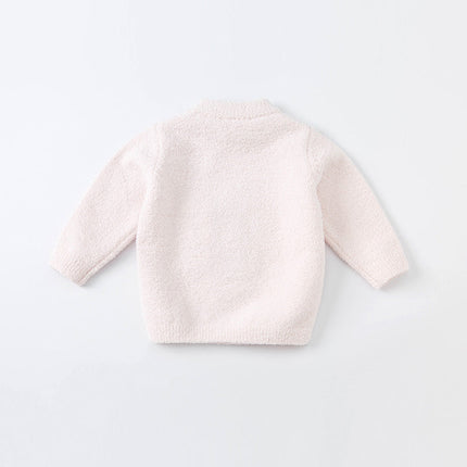 Toddler Girls/Boys Playful Delicate Jacquard Chenille Sweater Tops