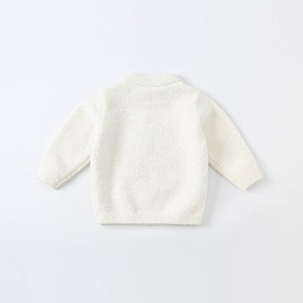 Toddler Girls/Boys Playful Delicate Jacquard Chenille Sweater Tops