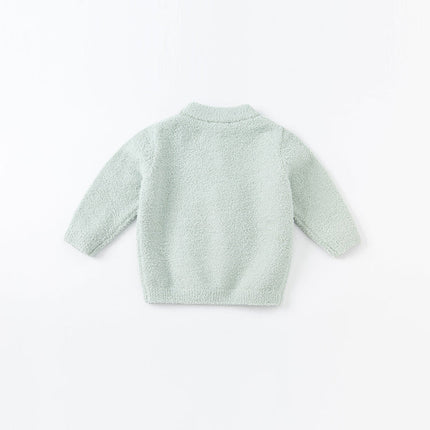Toddler Girls/Boys Playful Delicate Jacquard Chenille Sweater Tops