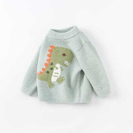Toddler Girls/Boys Playful Delicate Jacquard Chenille Sweater Tops